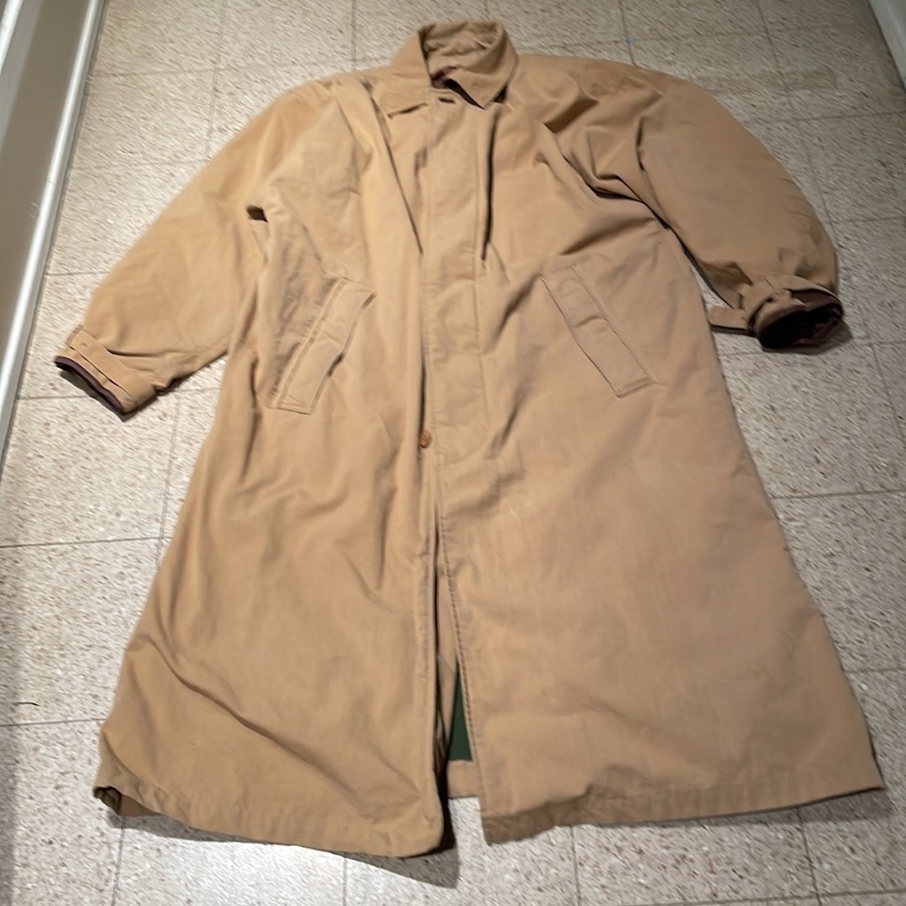 Vintage Timberland duster/weathergear, large,lined overcoat